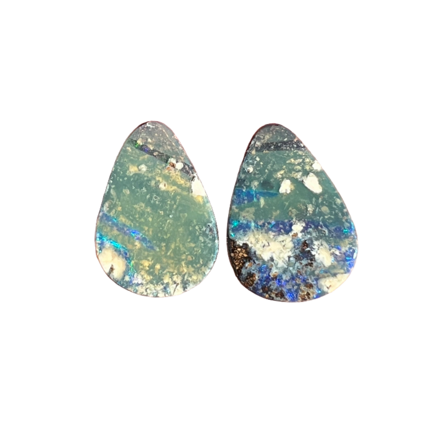 7.10 Ct boulder opal pair