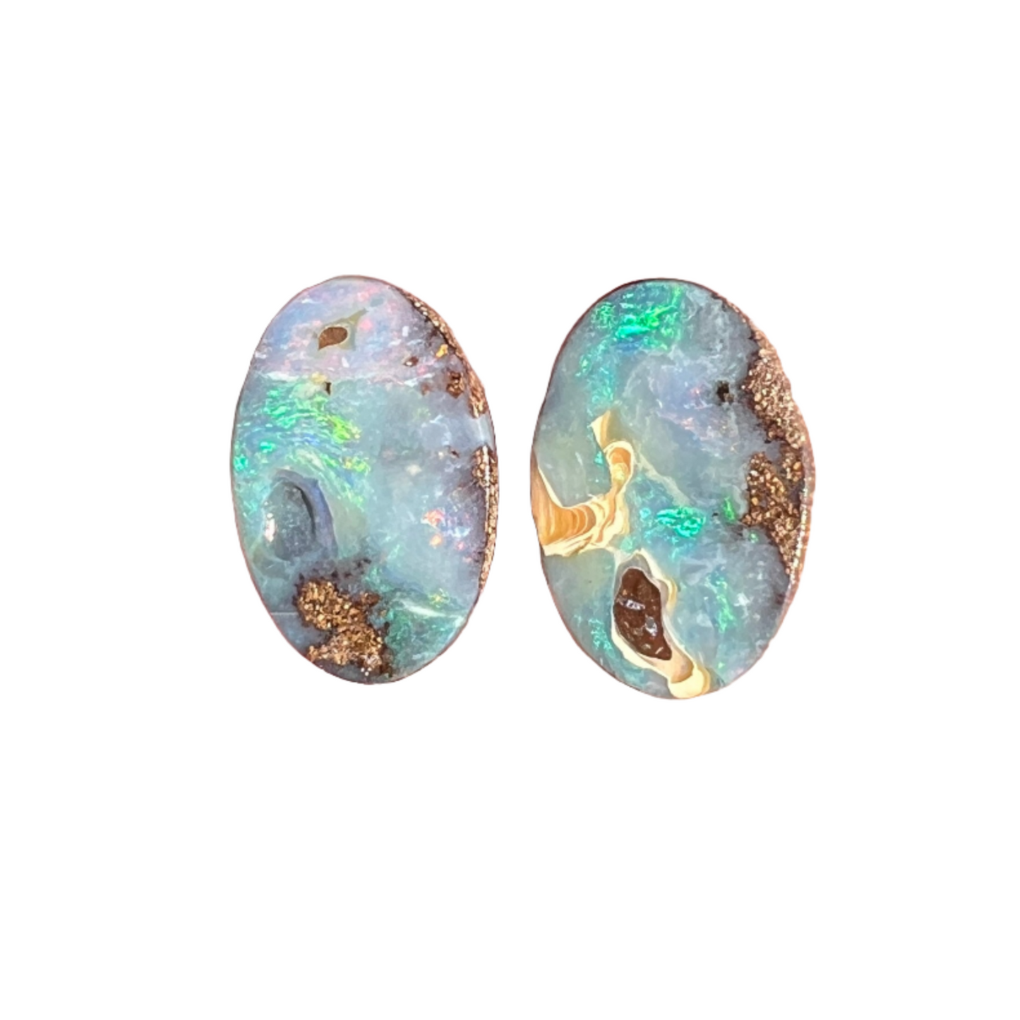 7.00 Ct boulder opal pair