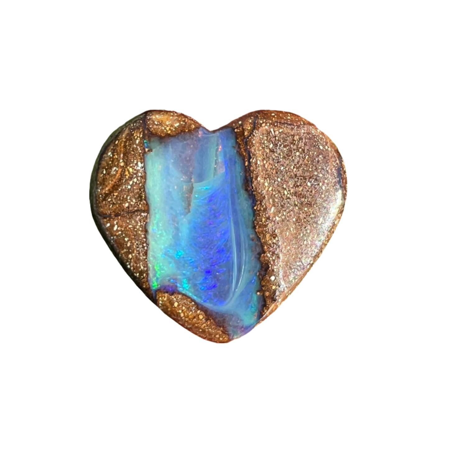 8.32 Ct boulder opal heart