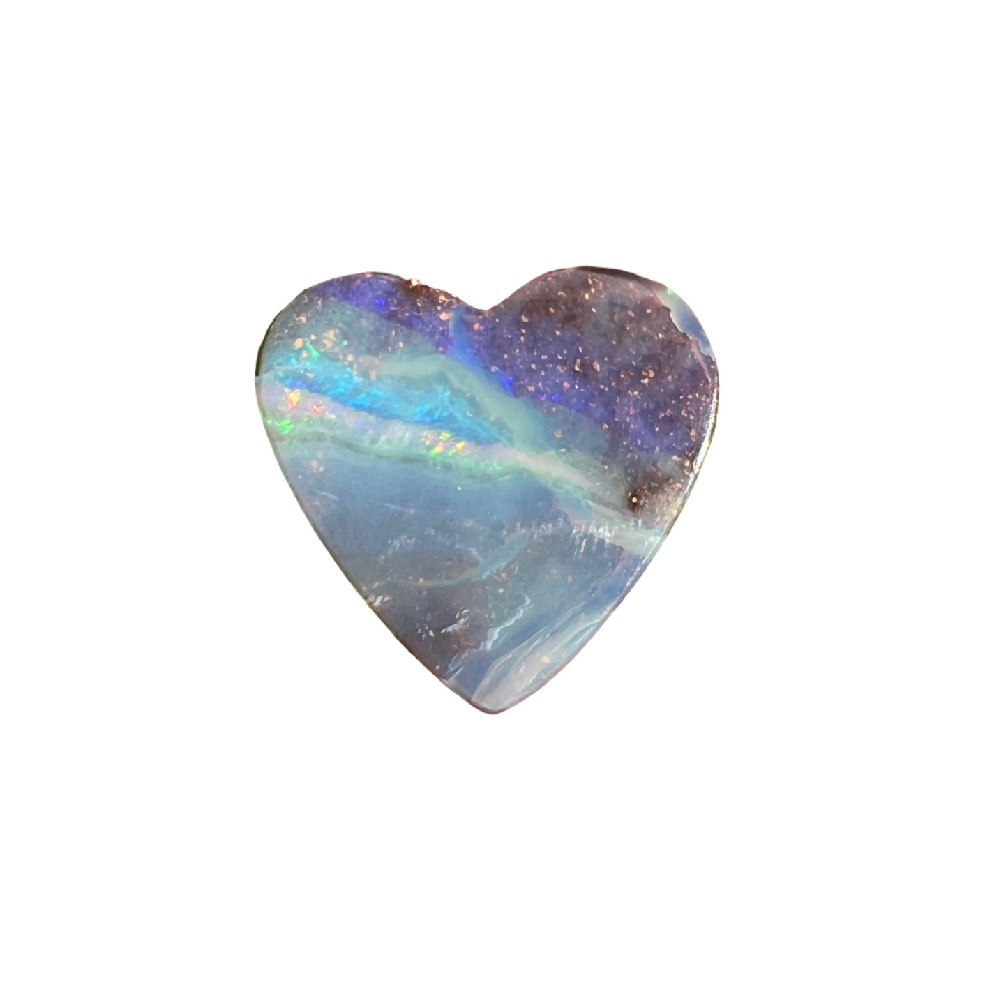 3.42 Ct heart boulder opal