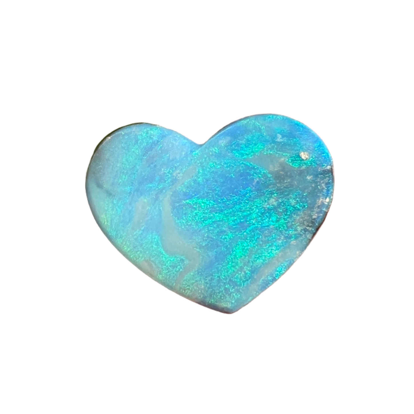 7.01 Ct boulder opal heart