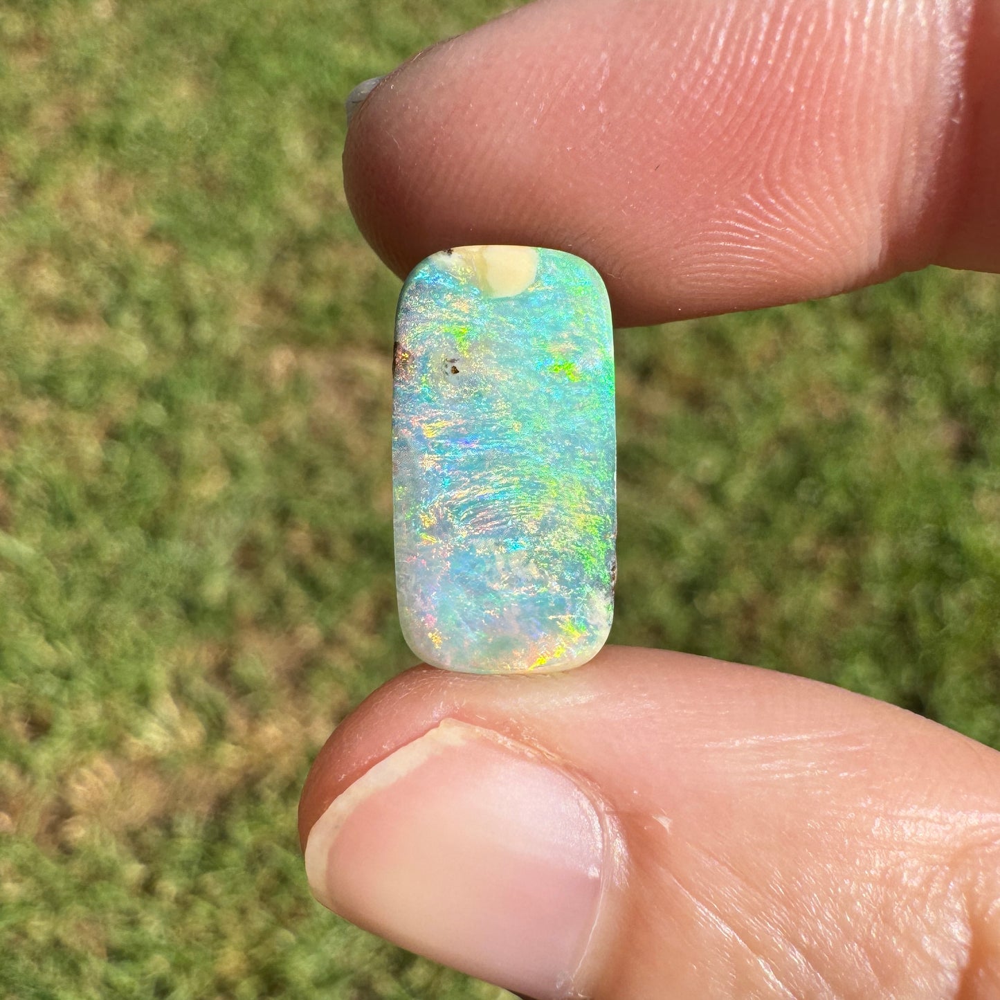 4.95 Ct small rectangle boulder opal