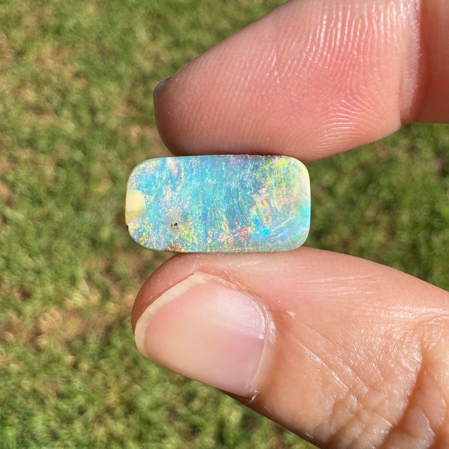 4.95 Ct small rectangle boulder opal