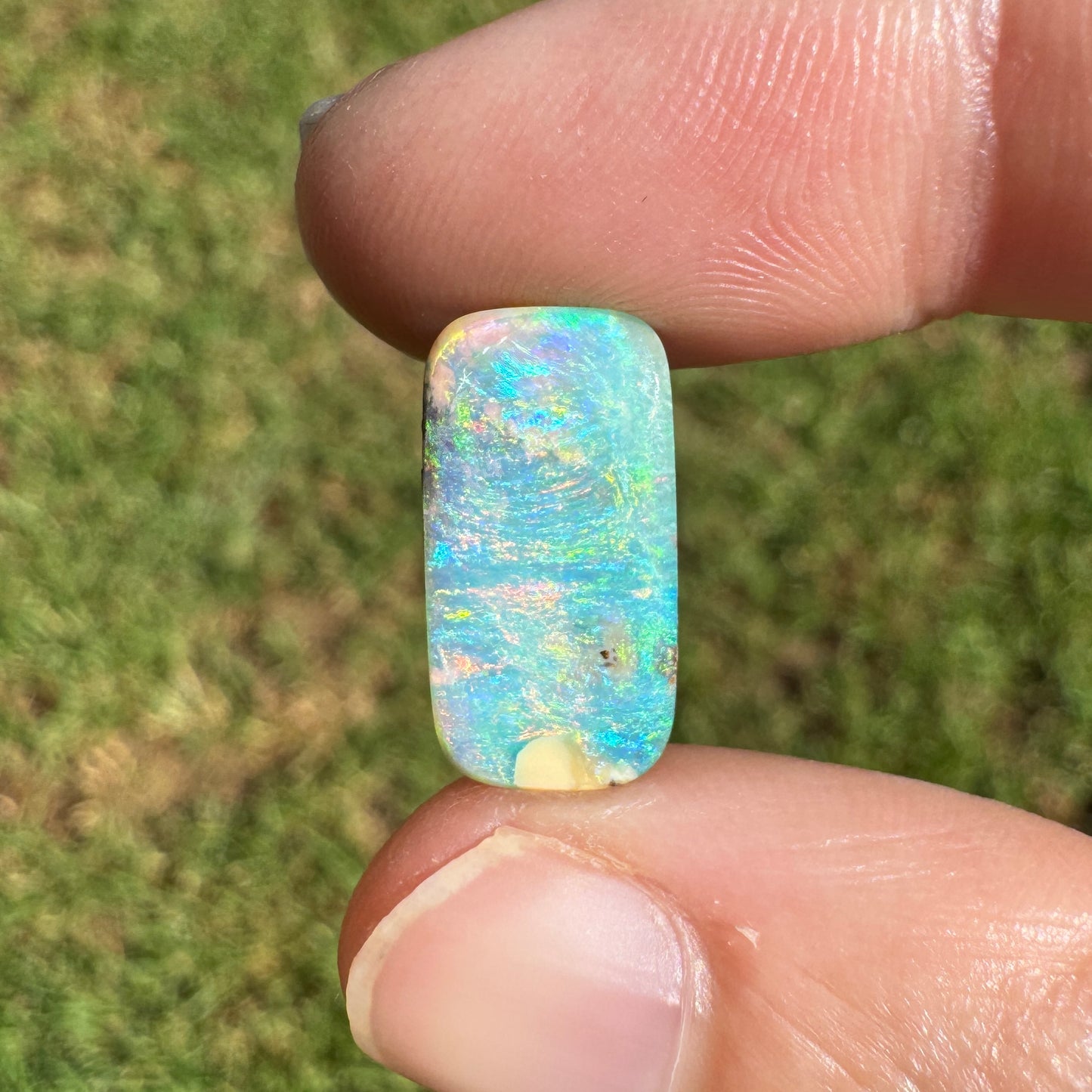 4.95 Ct small rectangle boulder opal