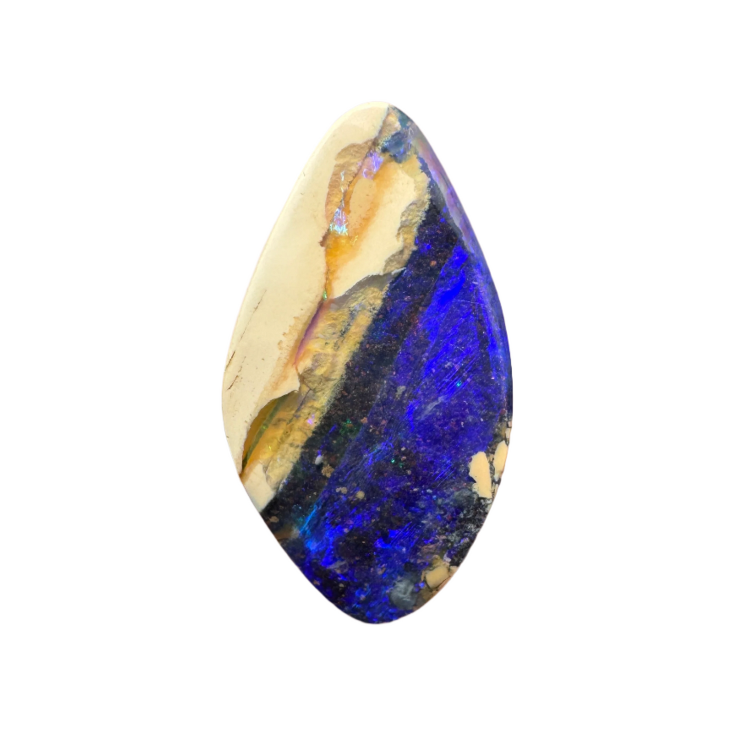 8.60 Ct purple and caramel boulder opal