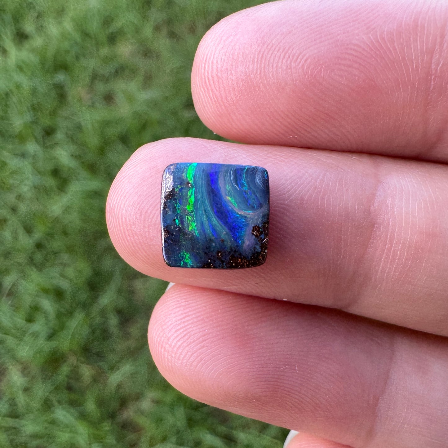 2.37 Ct small square boulder opal