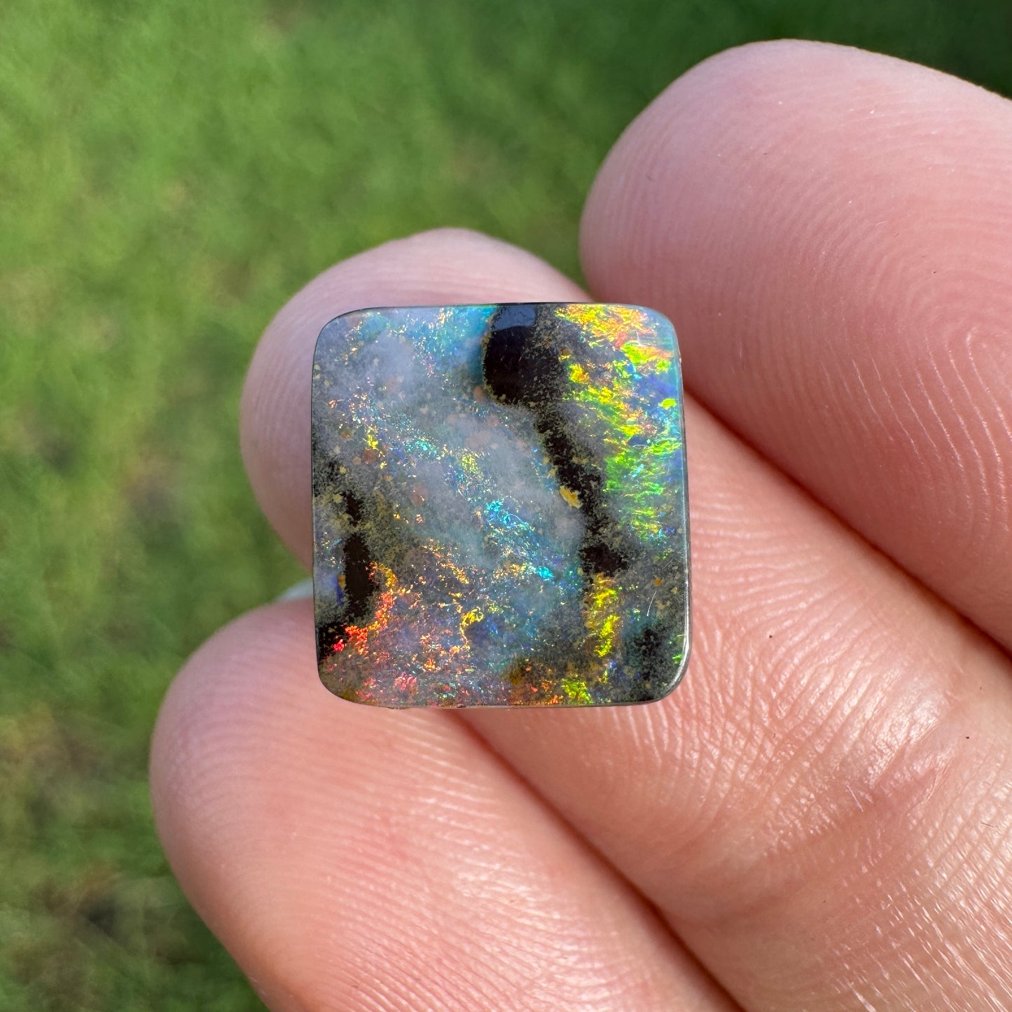 4.37 Ct square boulder opal