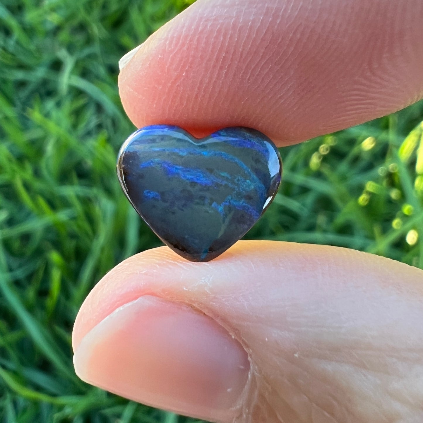 2.75 Ct boulder opal heart