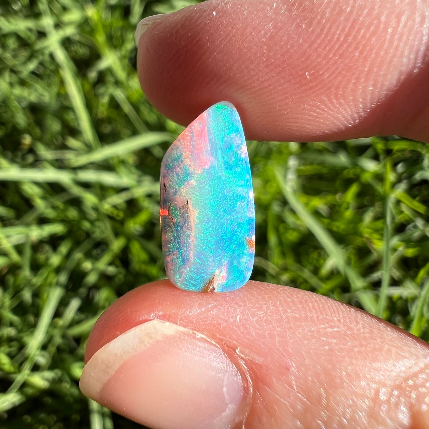 3.49 Ct bright green wood replacement opal