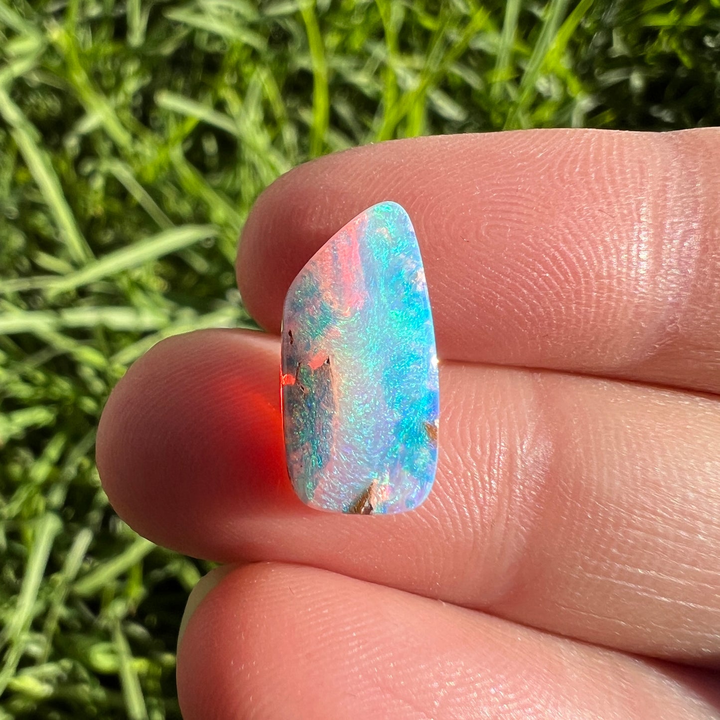 3.49 Ct bright green wood replacement opal