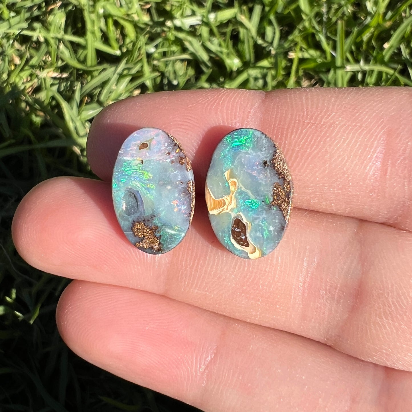 7.00 Ct boulder opal pair