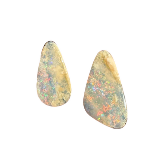 2.75 Ct two piece boulder opal set