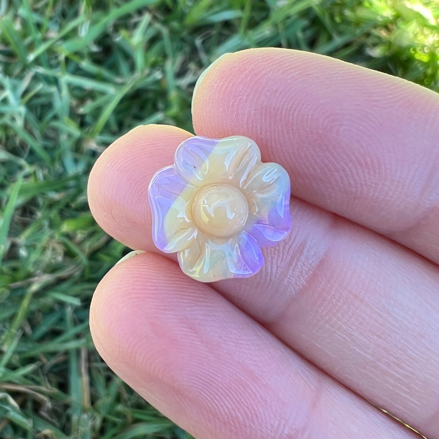 3.57 Ct carved flower opal