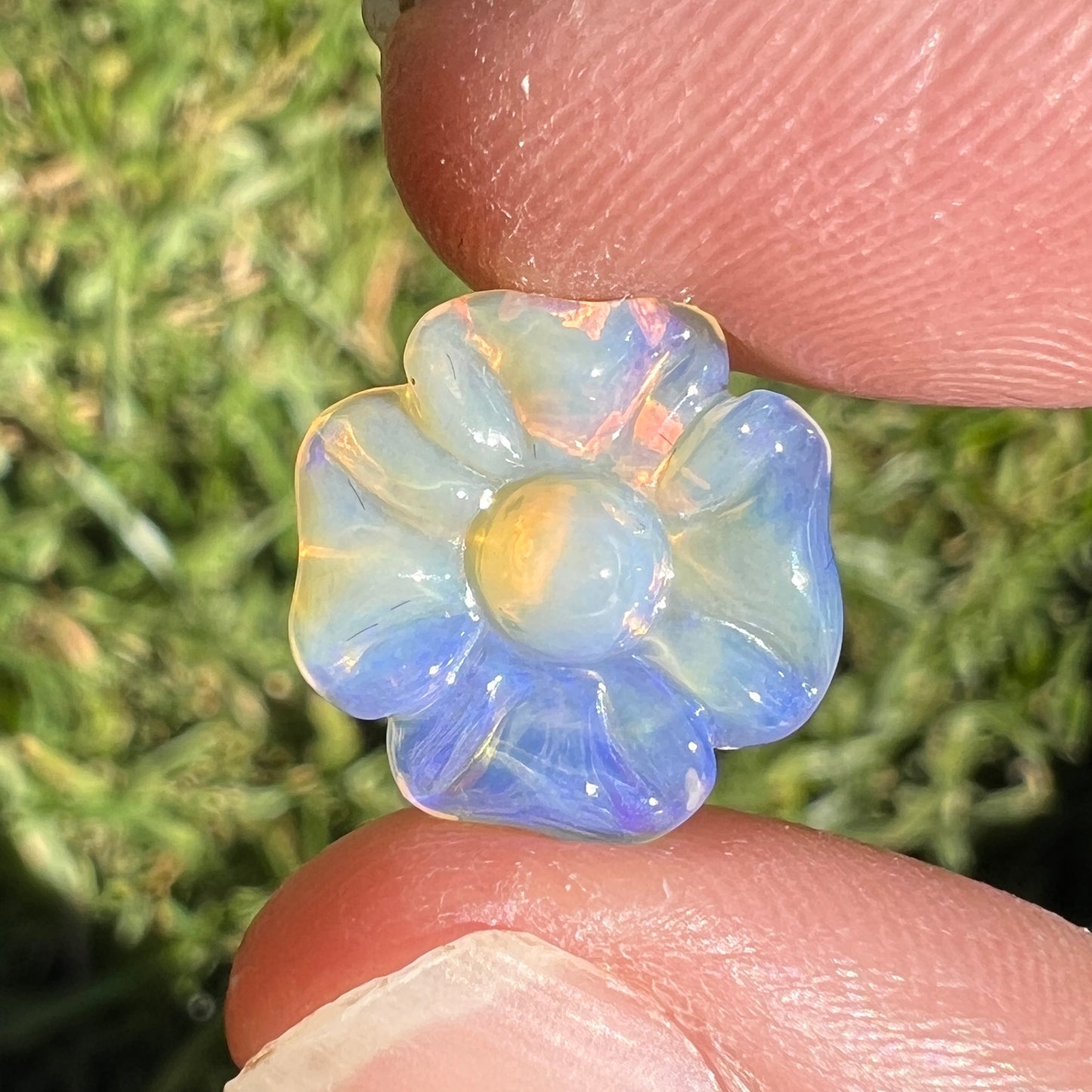 3.31 Ct carved flower opal