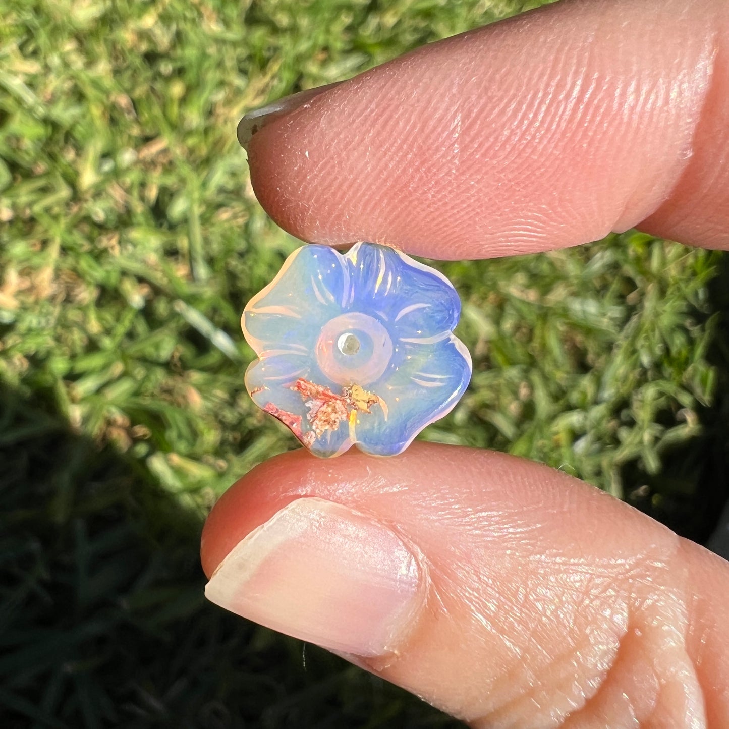 3.31 Ct carved flower opal