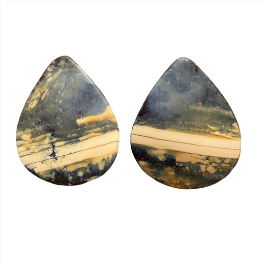 31.26 Ct large boulder opal pair