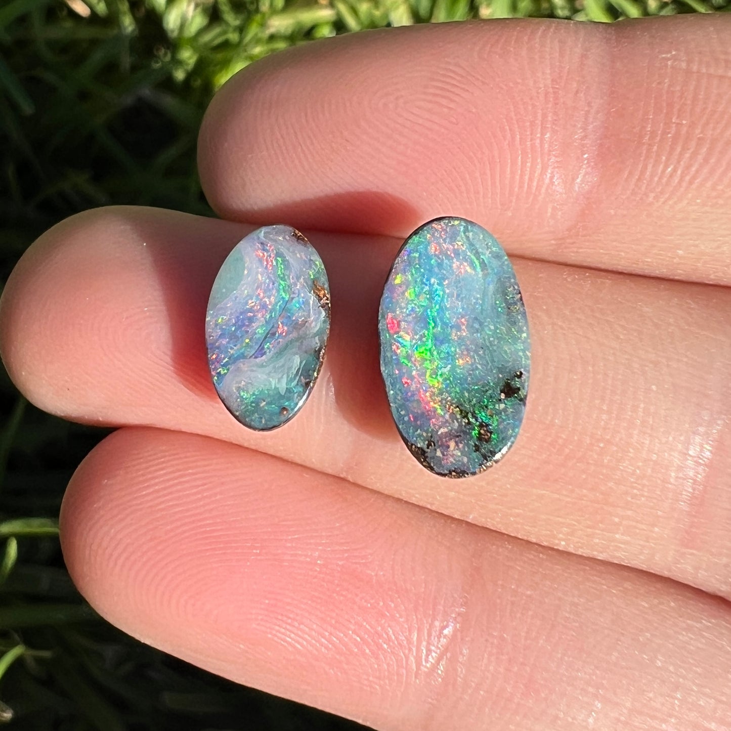 3.91 Ct two piece opal set