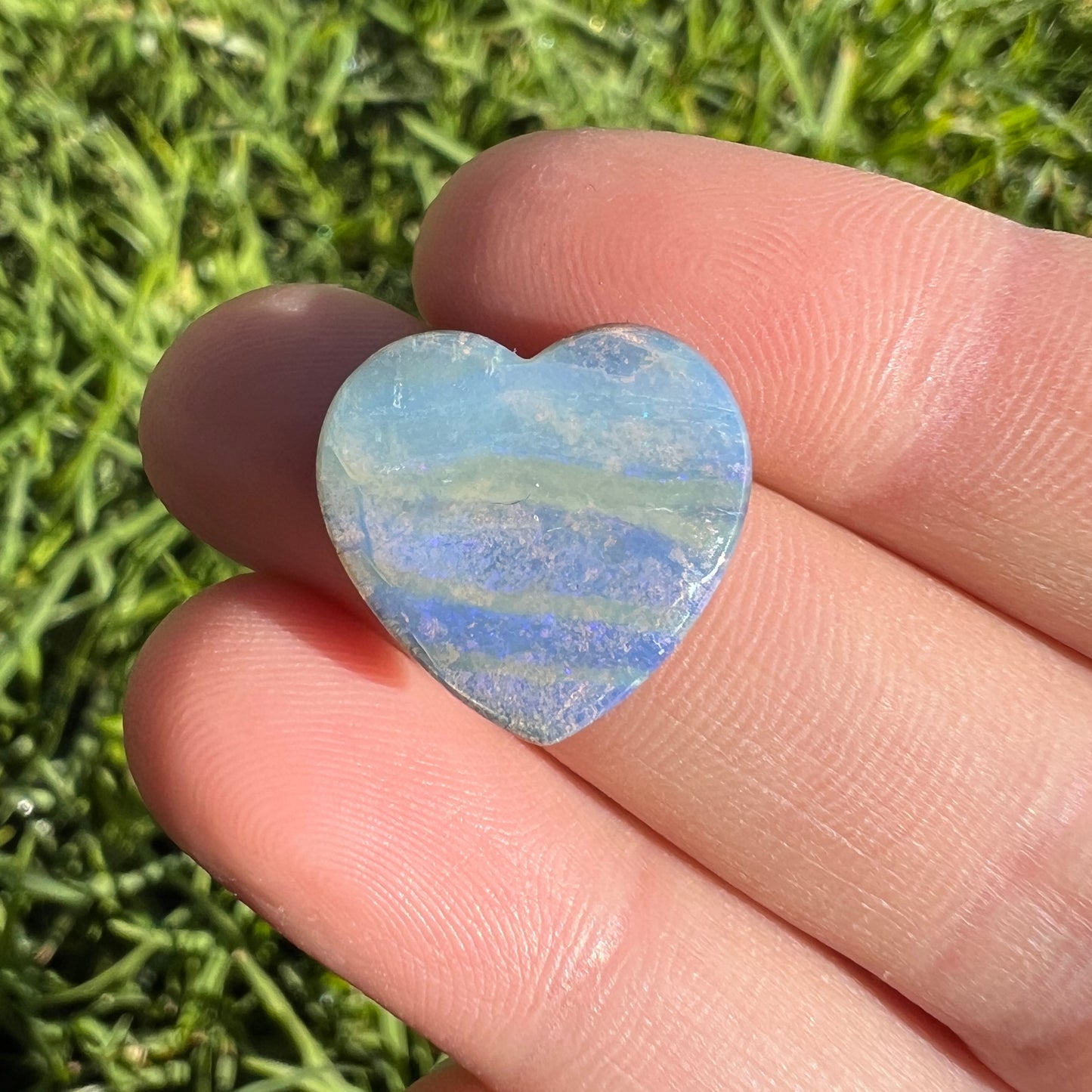 9.45 Ct boulder opal heart