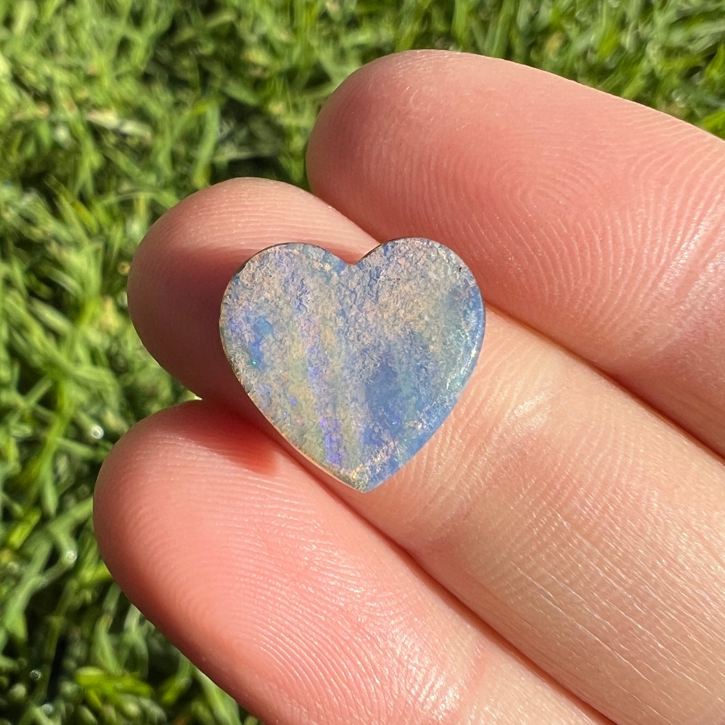 4.58 Ct boulder opal heart