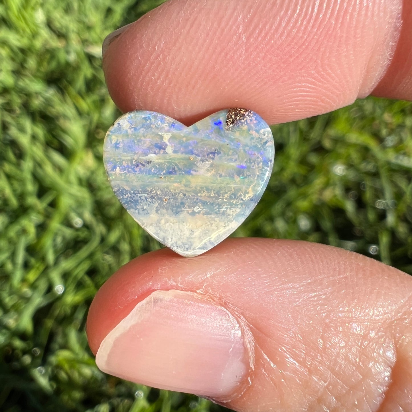 5.10 Ct boulder opal heart