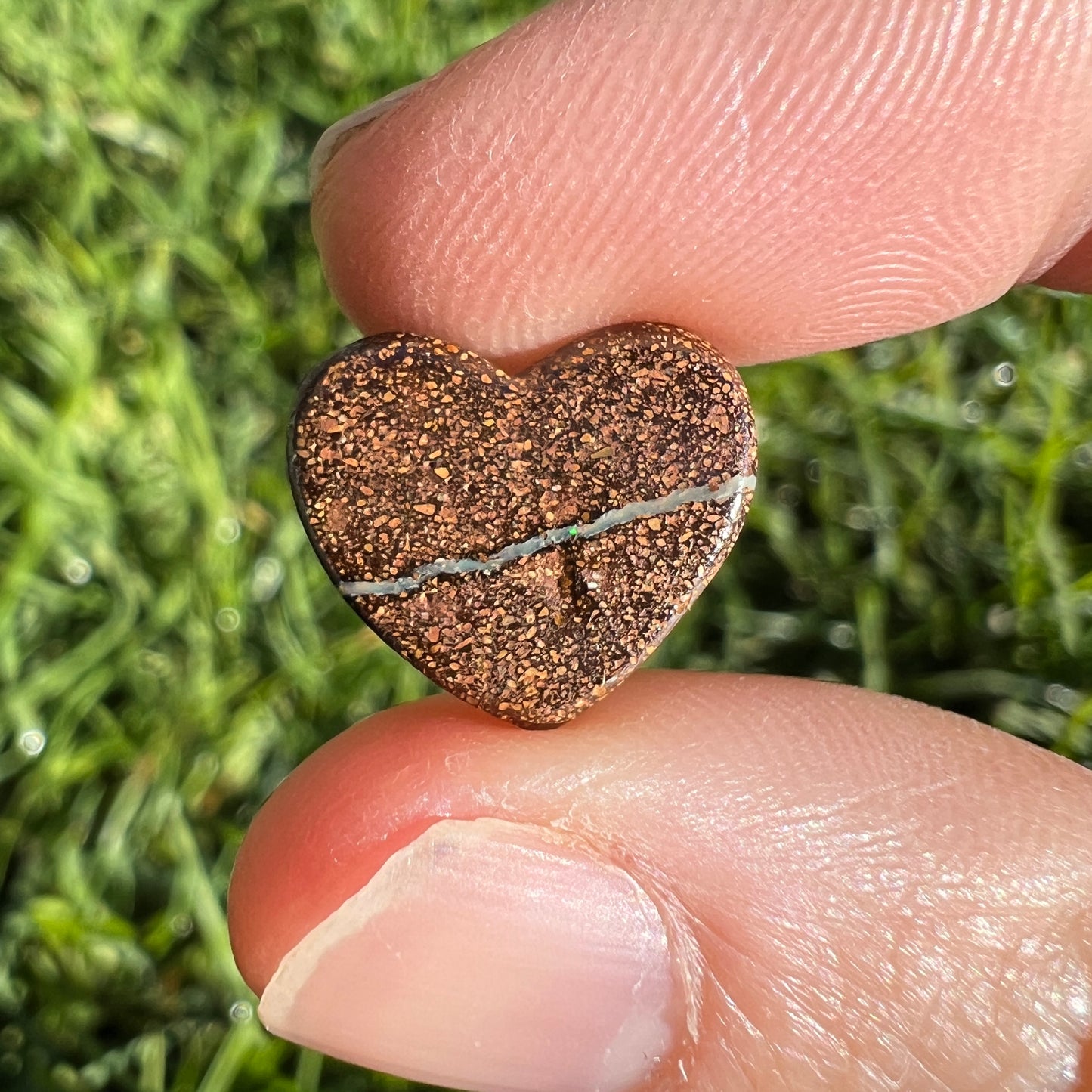 5.10 Ct boulder opal heart