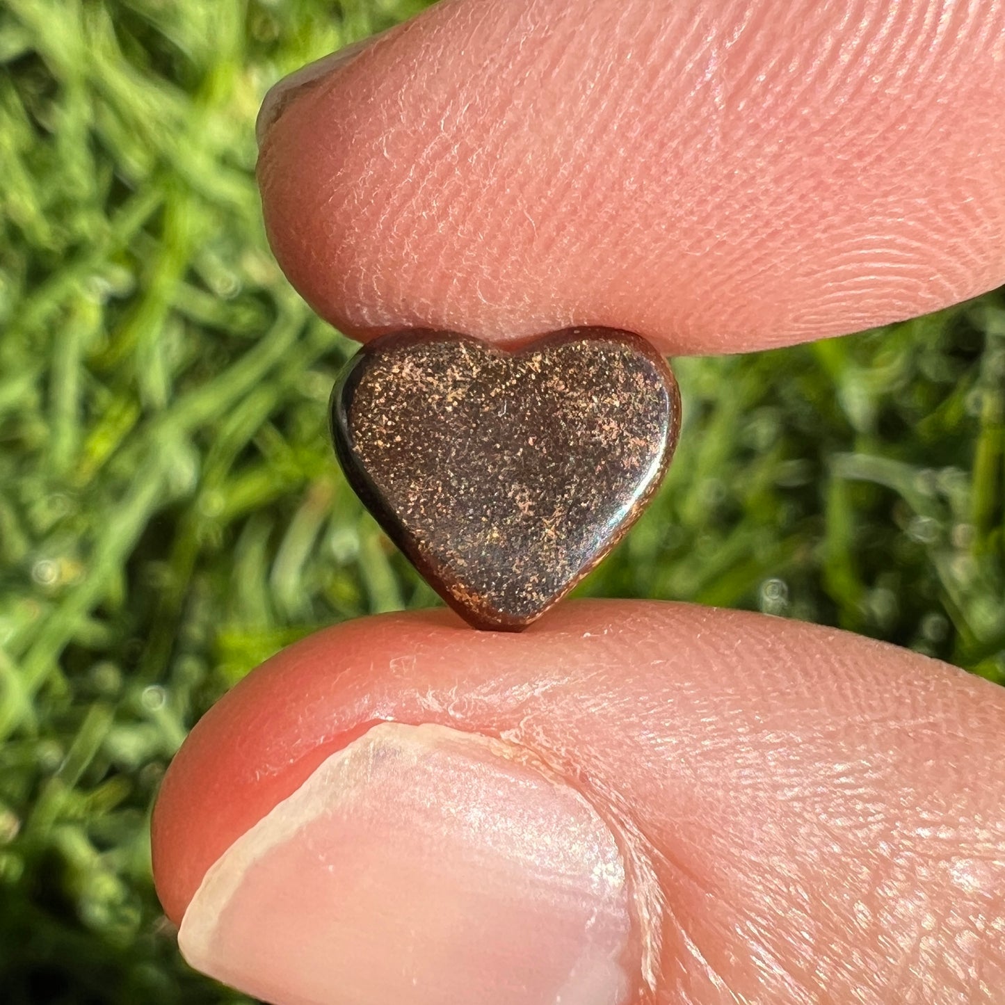 2.07 Ct small boulder opal heart