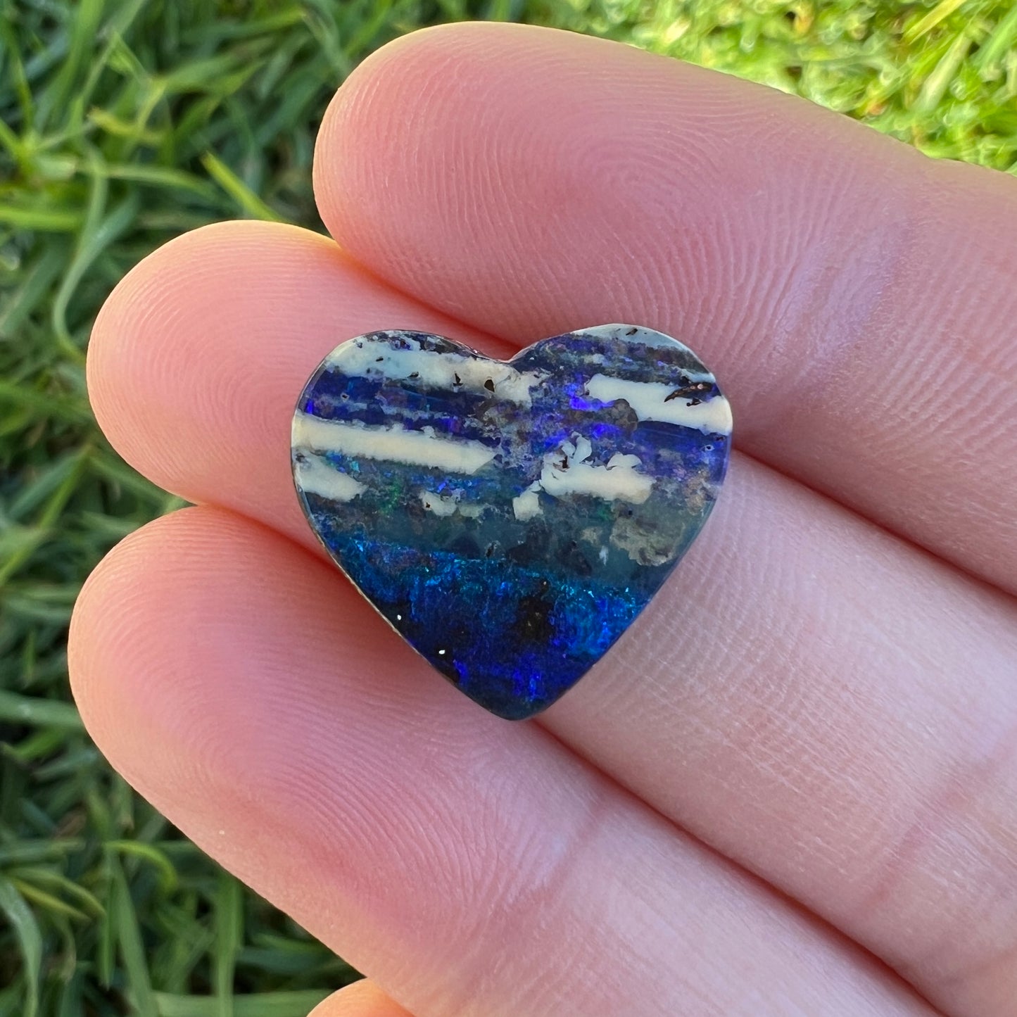 8.55 Ct boulder opal heart