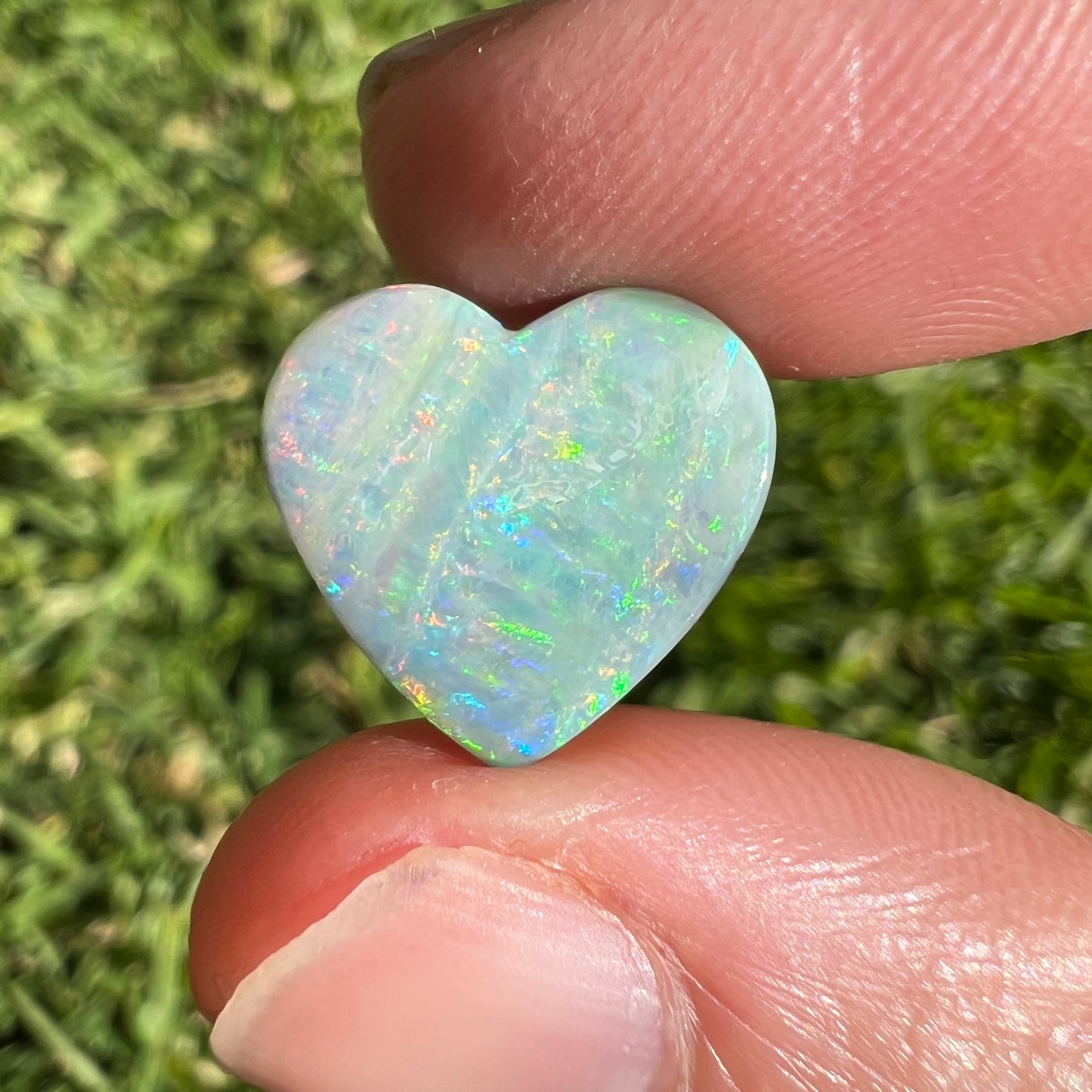 5.26 Ct boulder opal heart