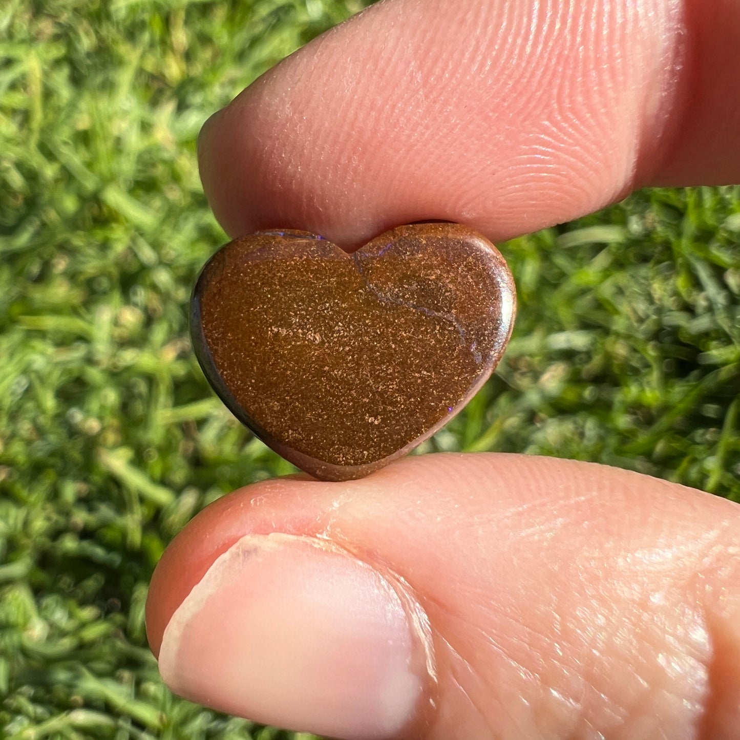 7.01 Ct boulder opal heart