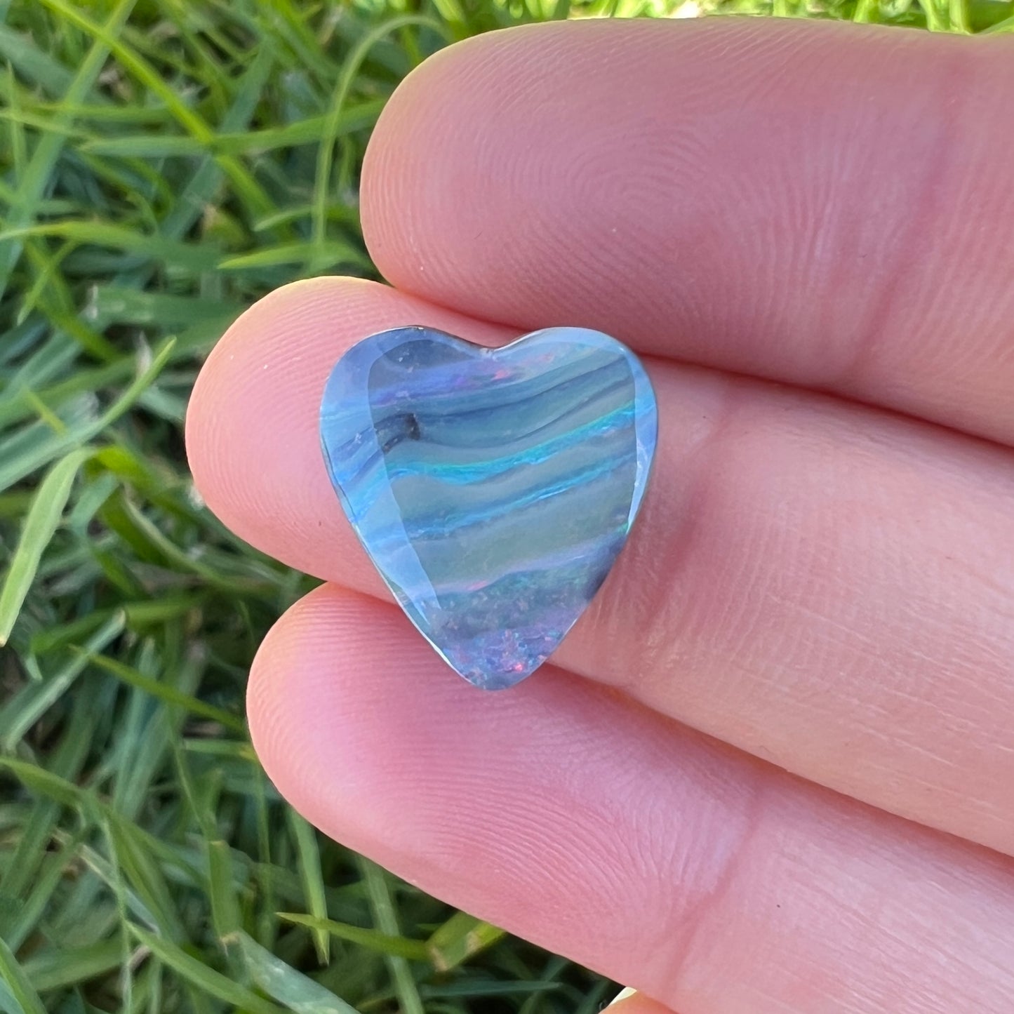 5.36 Ct boulder opal heart