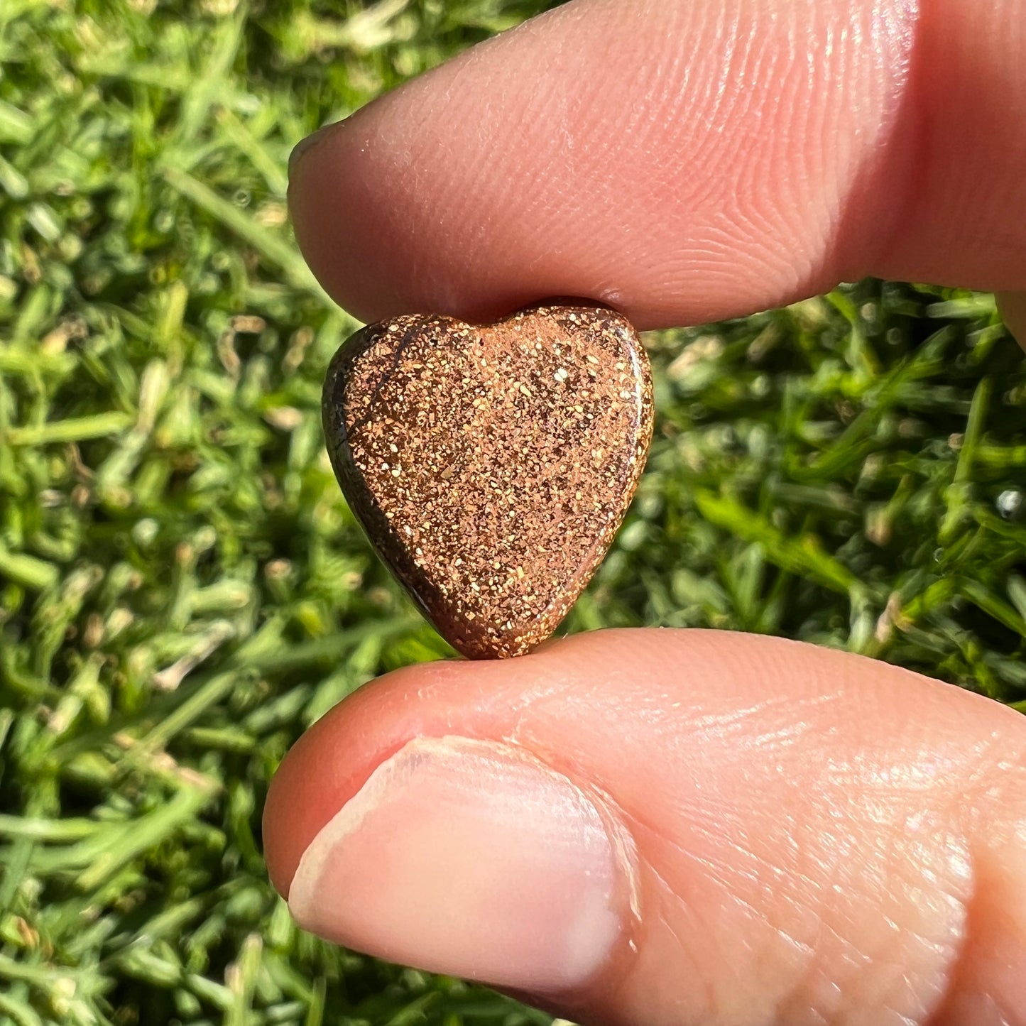 5.36 Ct boulder opal heart