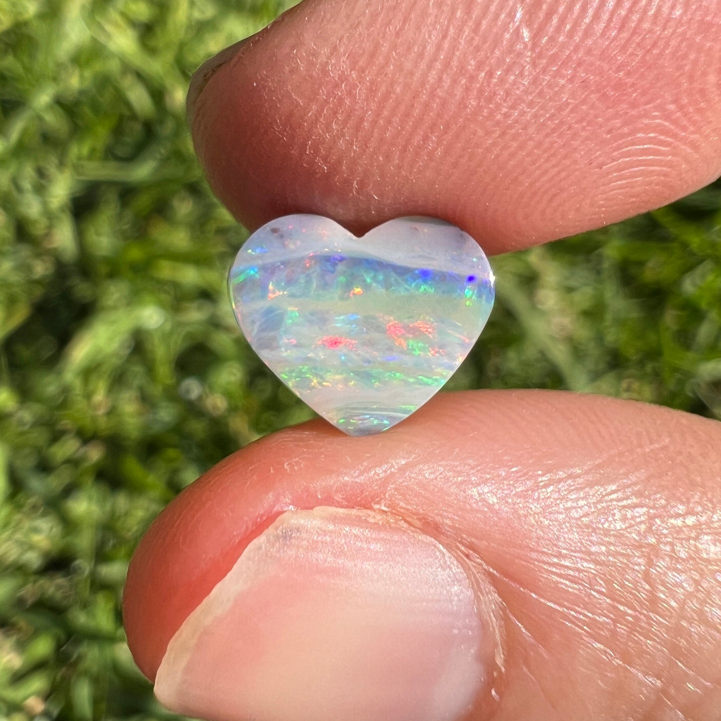 1.51 Ct small boulder opal heart