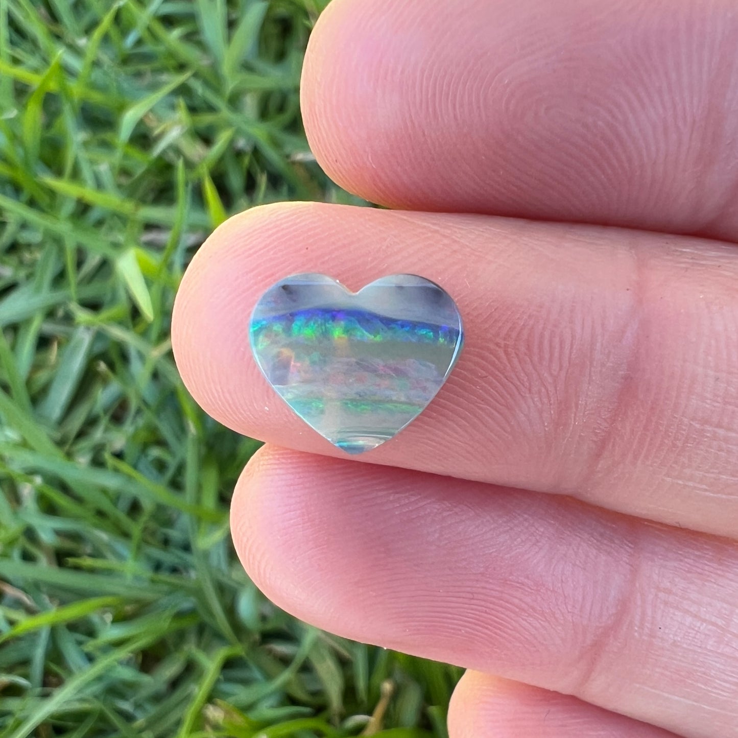 1.51 Ct small boulder opal heart