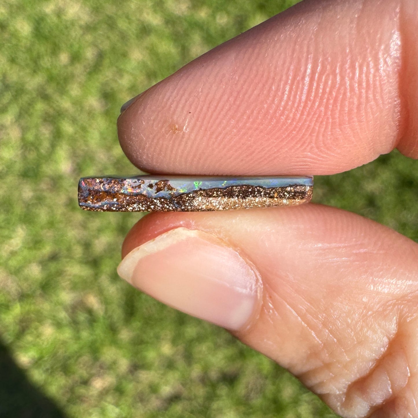 4.72 Ct 'the waves' rectangle boulder opal