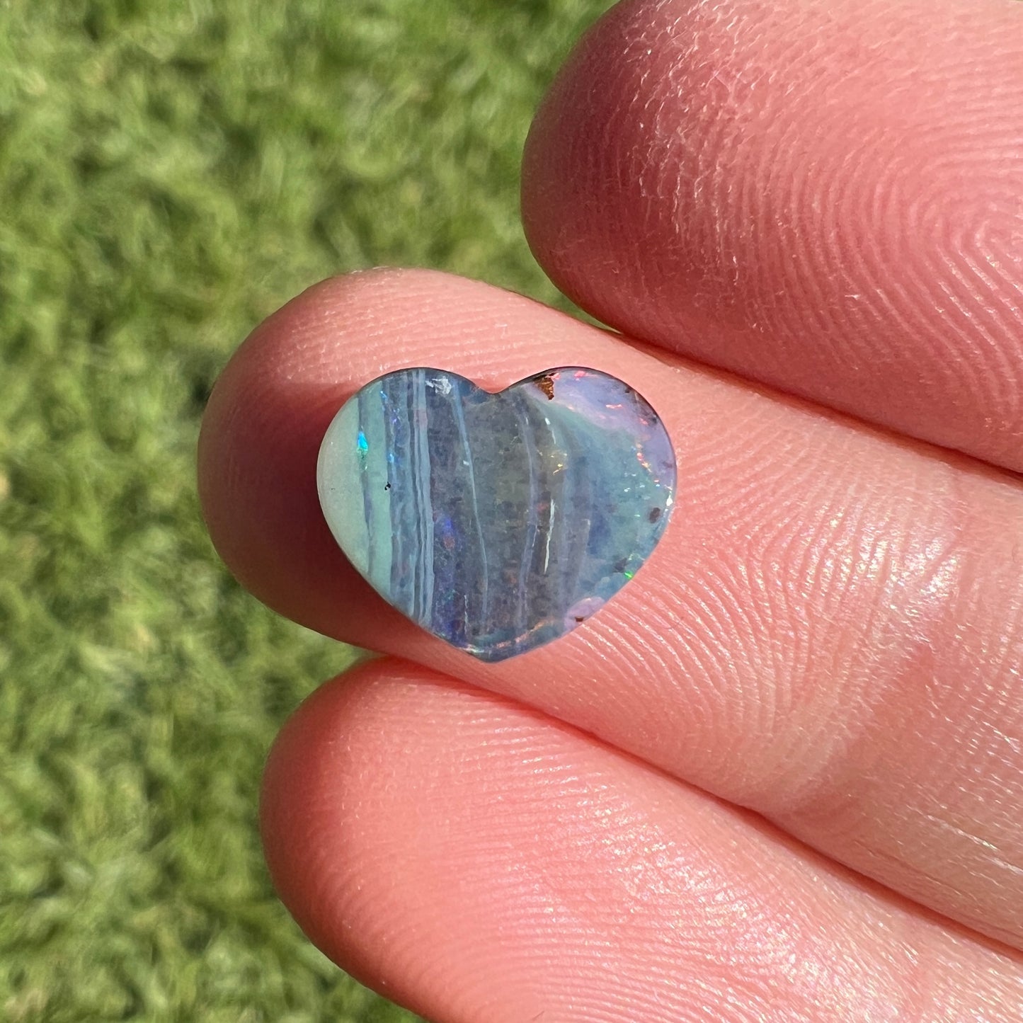 2.29 Ct small heart boulder opal