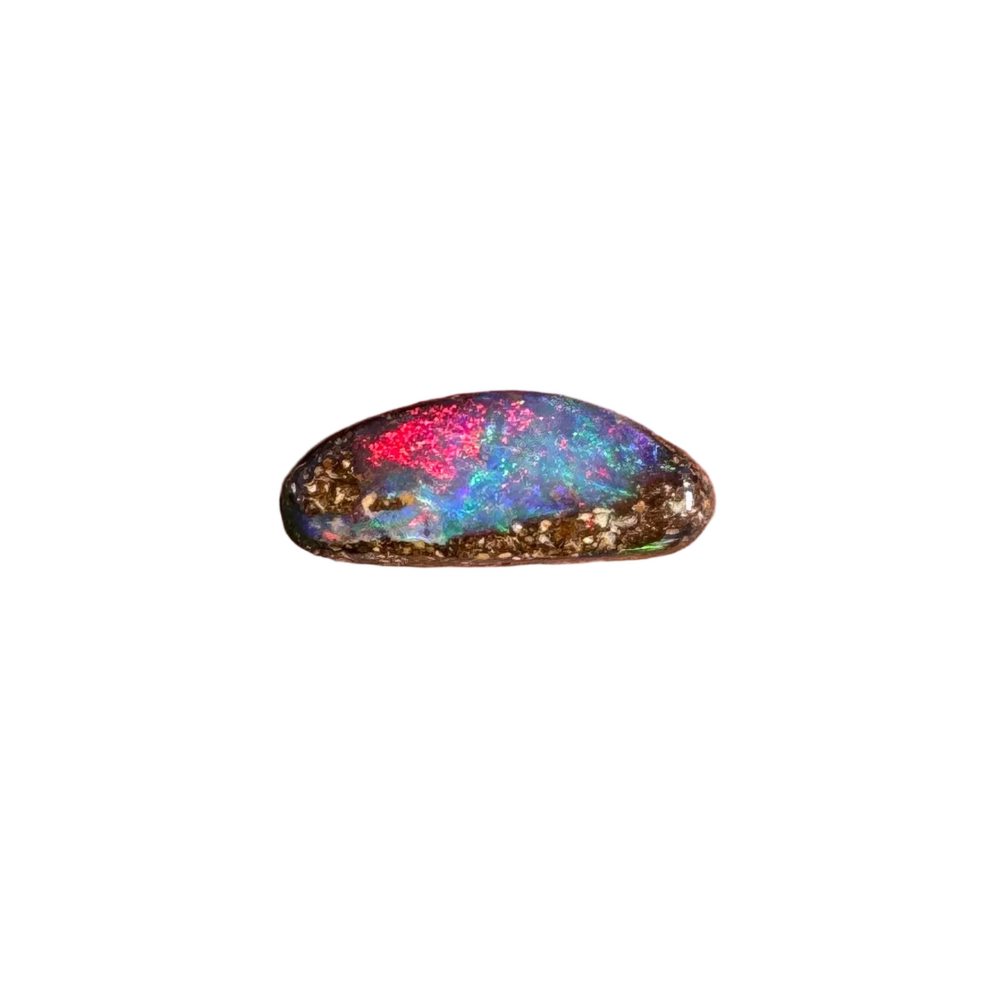 0.31 Ct extra small red boulder opal