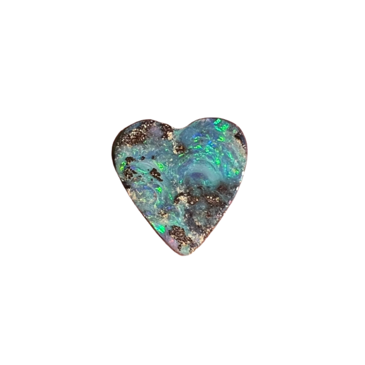 1.85 Ct small heart boulder opal