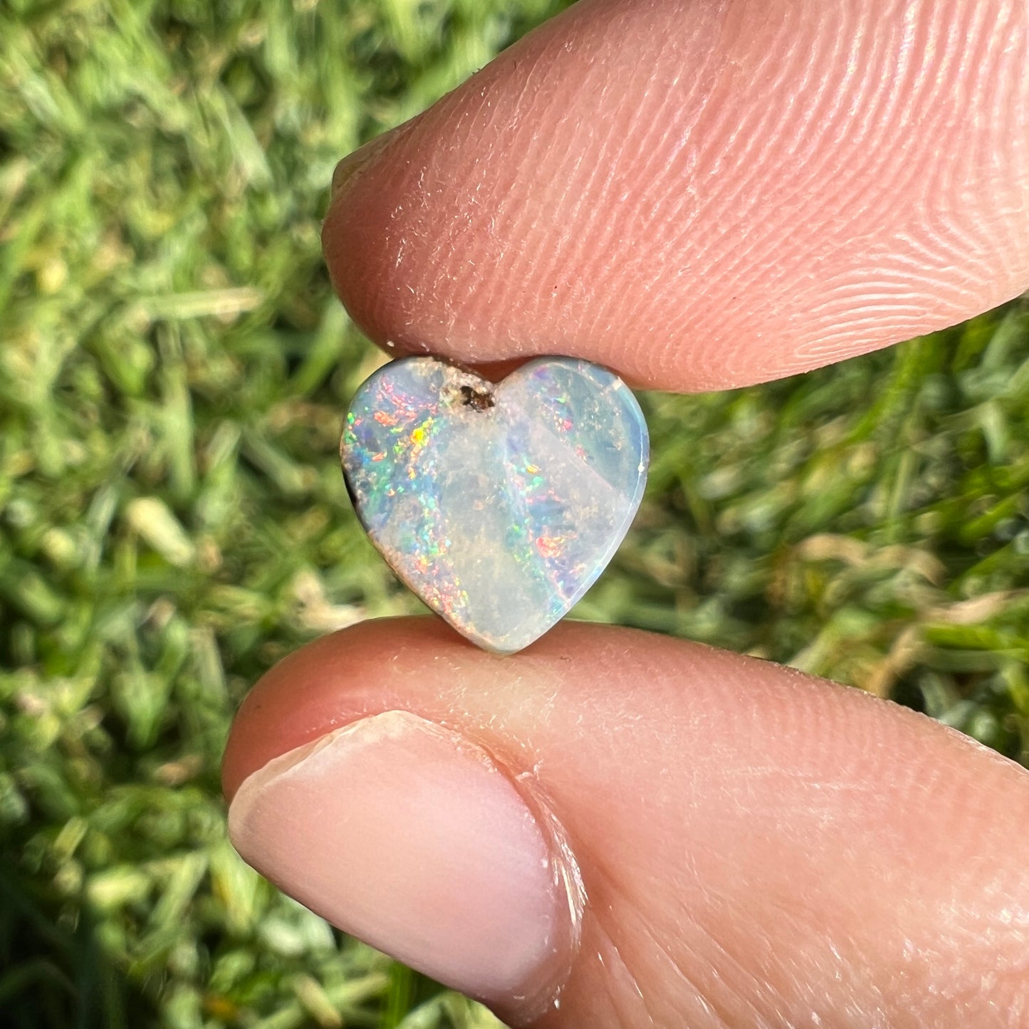 2.57 Ct small heart boulder opal