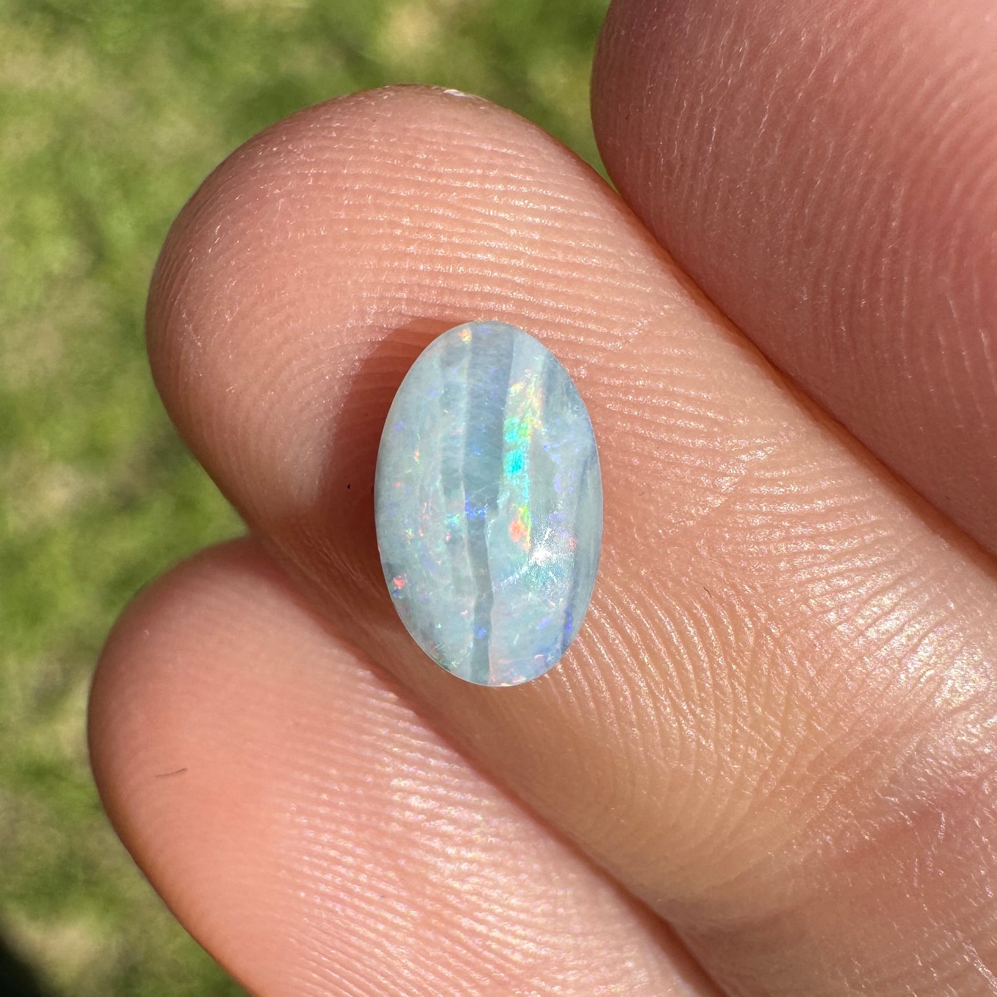 0.63 Ct extra small oval boulder opal