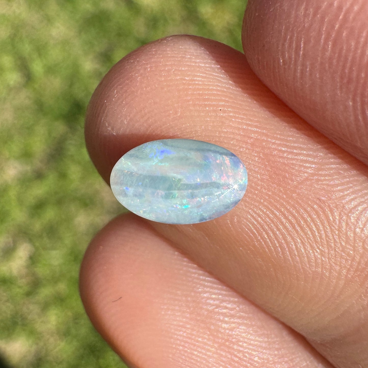 0.63 Ct extra small oval boulder opal
