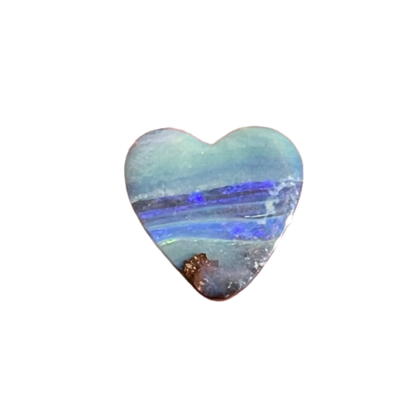 1.26 Ct small boulder opal heart