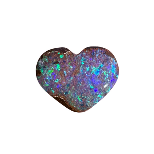 1.58 Ct small boulder opal heart