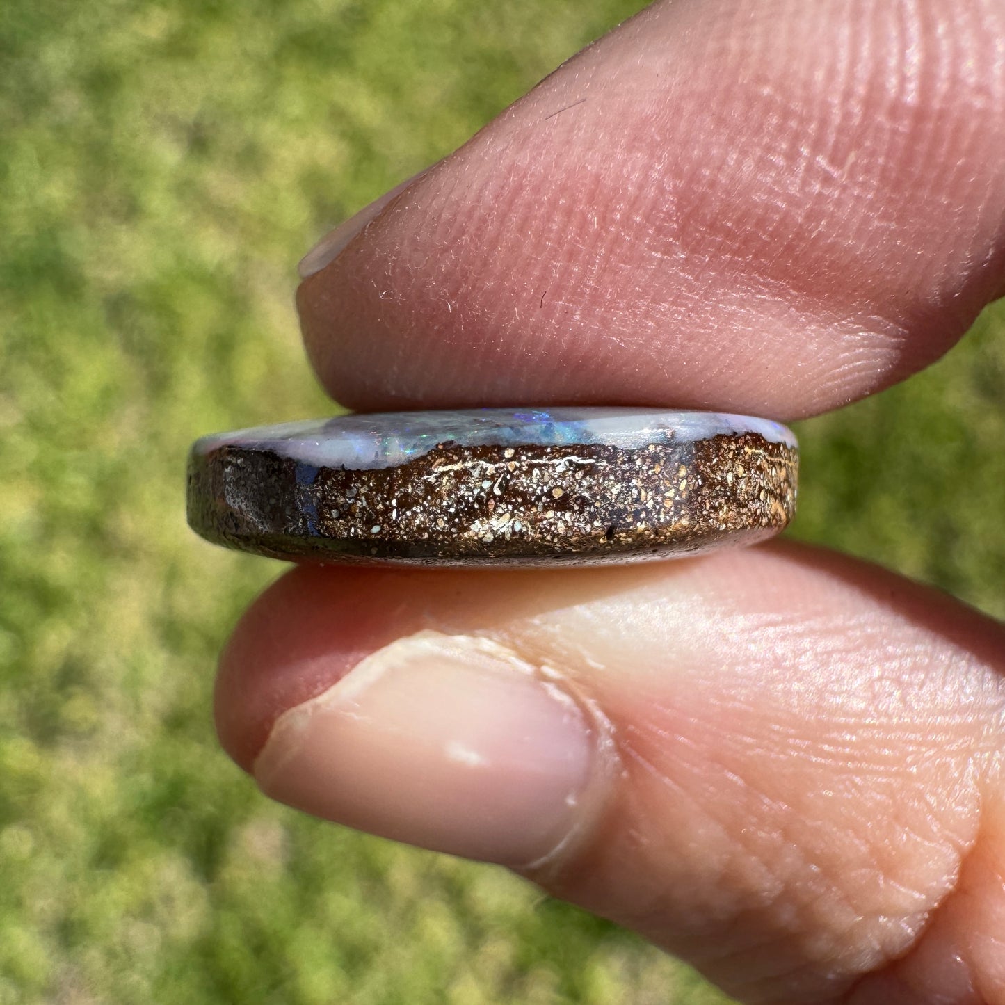 16.42 Ct large circle boulder opal