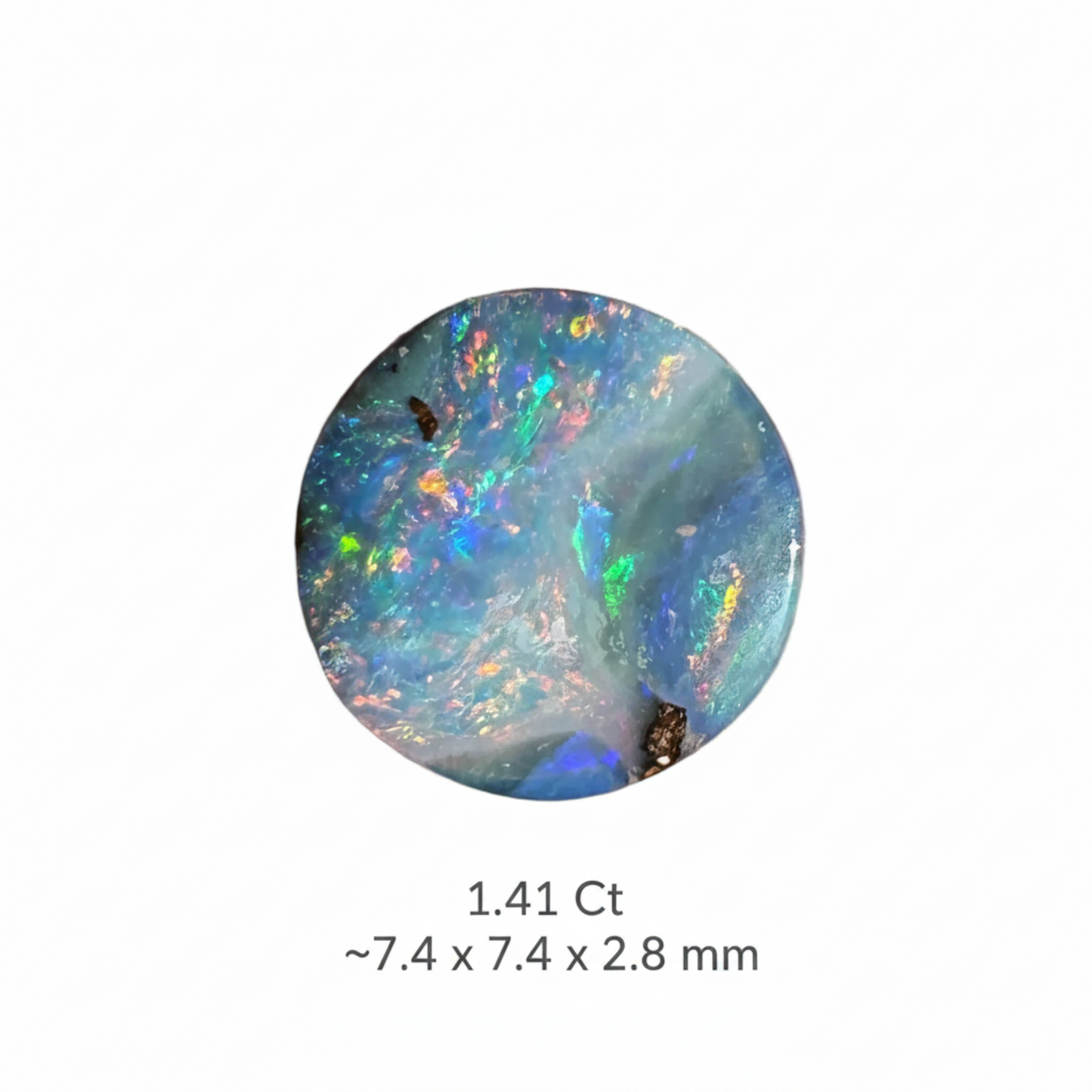 1.41 Ct small circle boulder opal