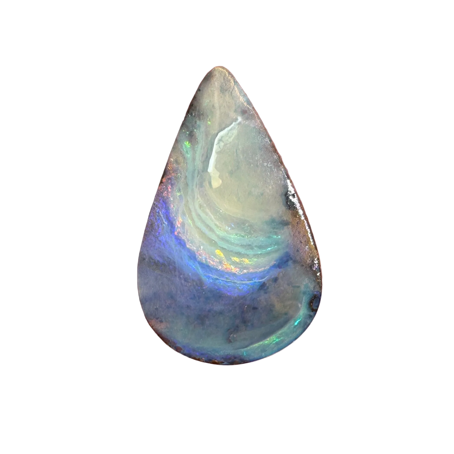 4.44 Ct teardrop boulder opal