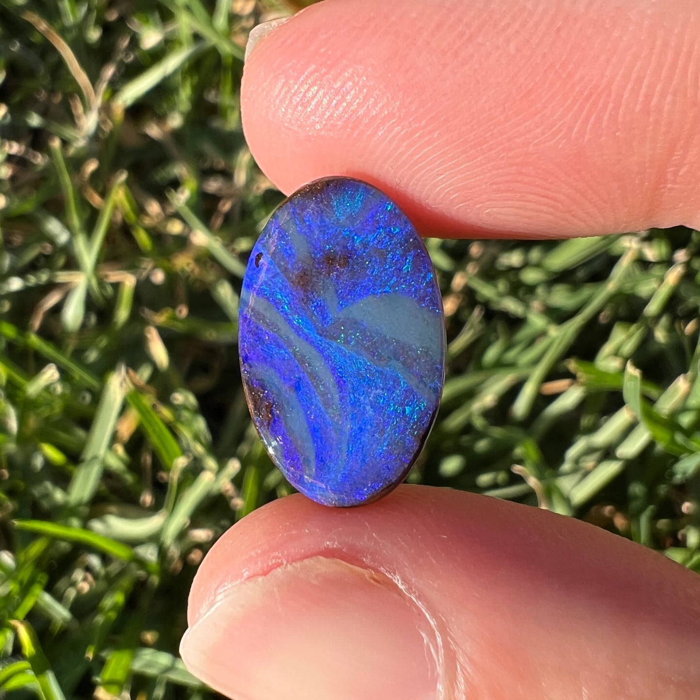 6.32 Ct blue boulder opal