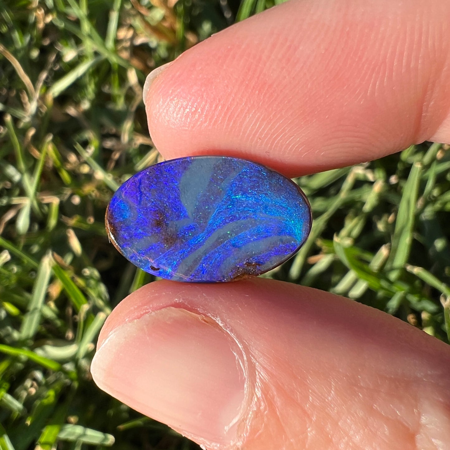 6.32 Ct blue boulder opal