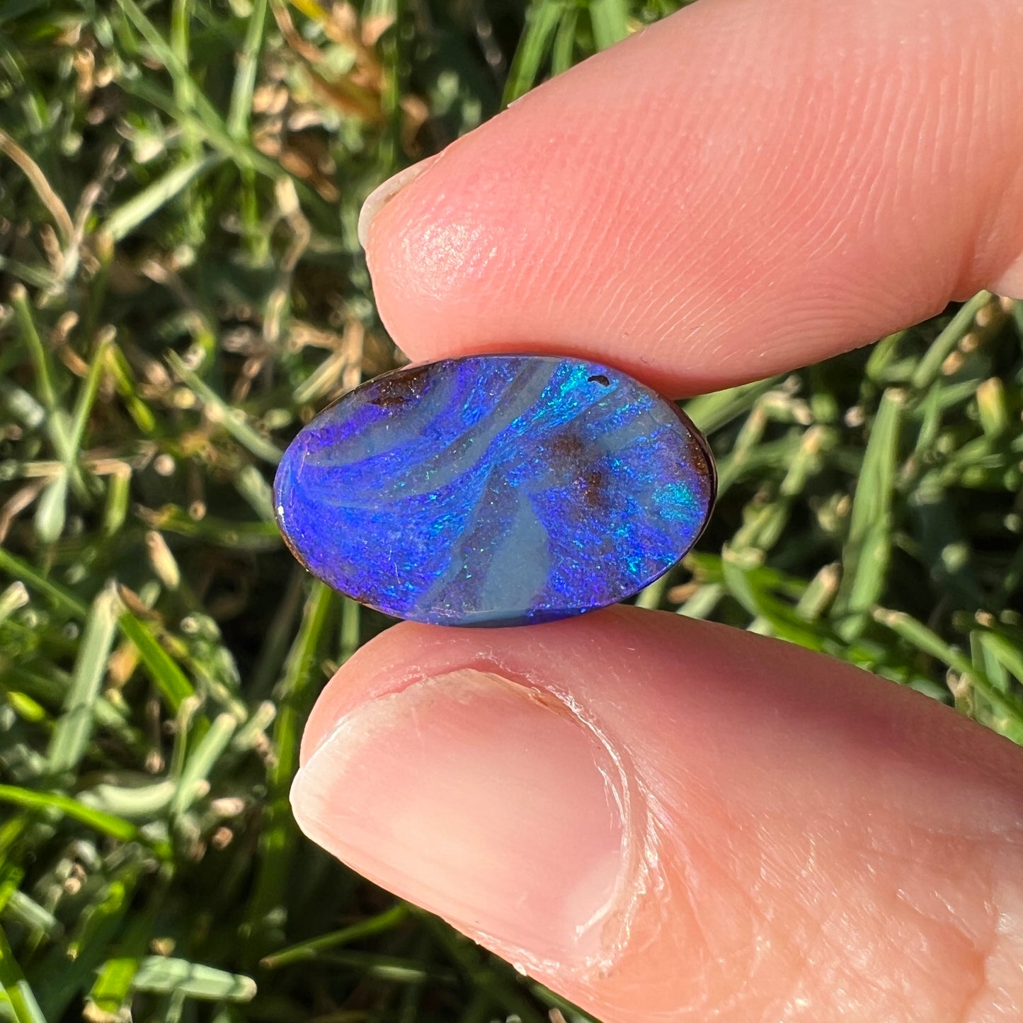 6.32 Ct blue boulder opal