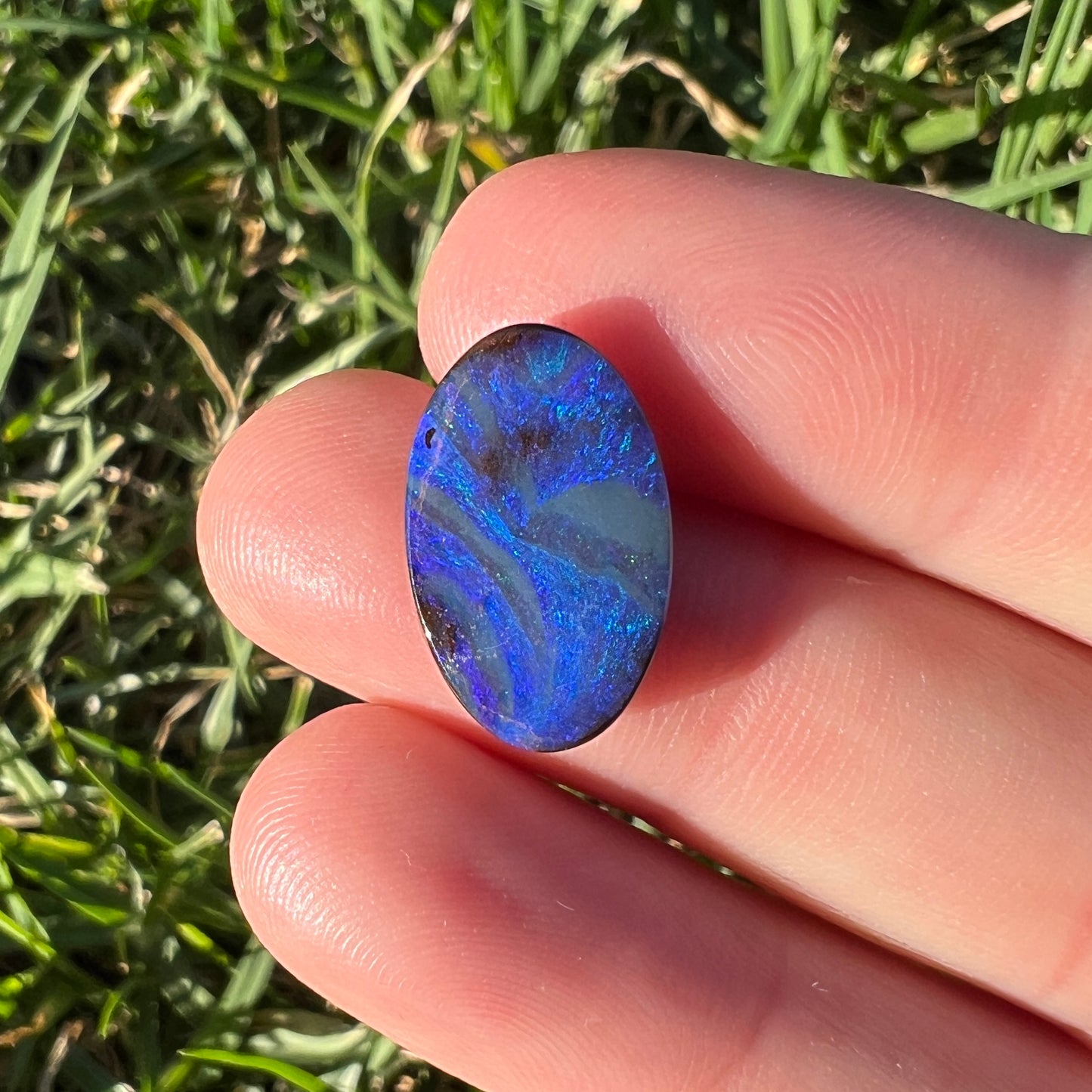 6.32 Ct blue boulder opal