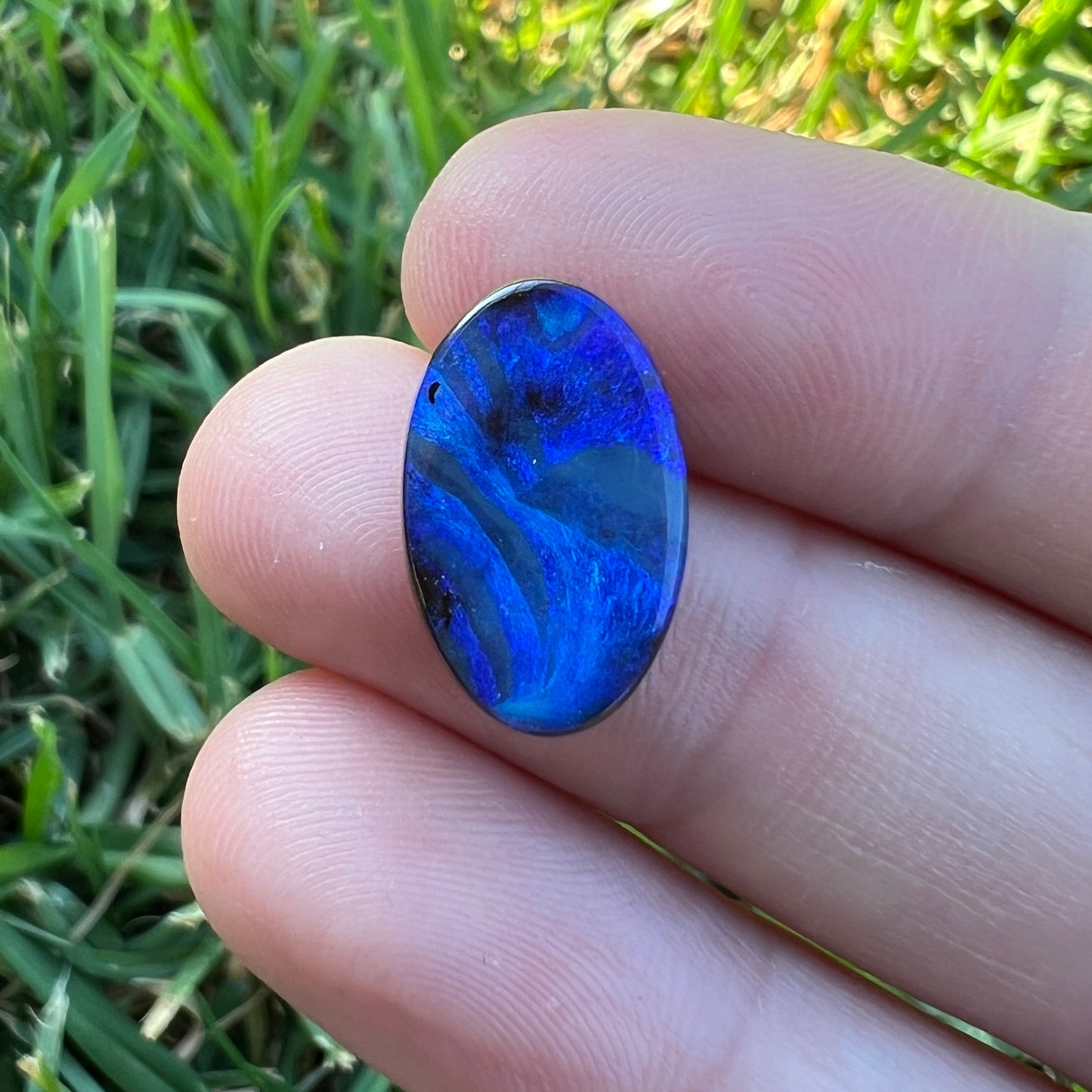 6.32 Ct blue boulder opal